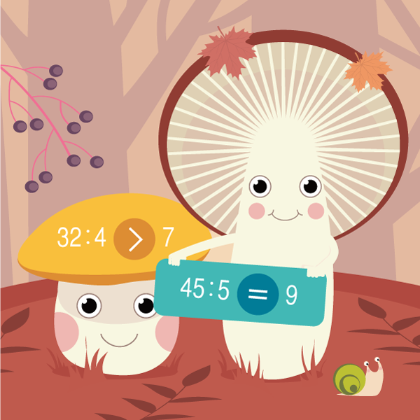 Таблиці множення і ділення чисел 8, 9. Знаходження невідомих компонентів дій множення та ділення