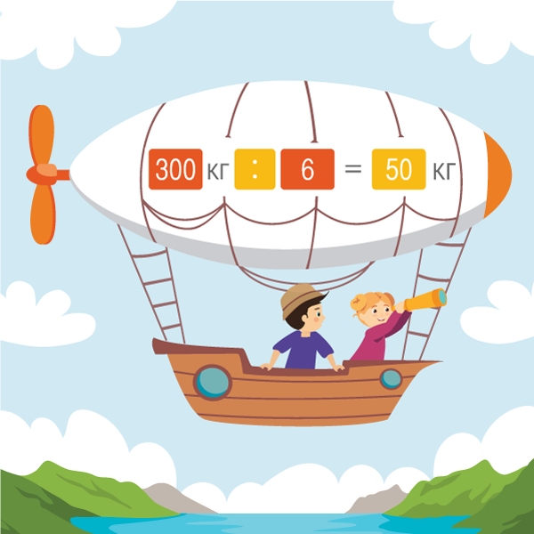 Частини. Ділення з остачею (ознайомлення)